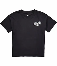 Nike Big Girls Short Sleeve Graffiti Logo Sporty Graphic T-Shirt