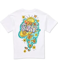 Nike Big Girls Short Sleeve Graffiti Sunshine Graphic T-Shirt