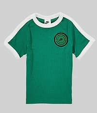 Nike Big Girls Short Sleeve Ribbed Top