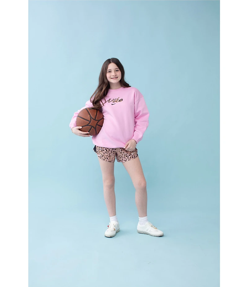 Nike Big Girls Studio Oversized Fleece Sweatshirt