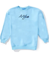 Nike Big Girls Studio Oversized Fleece Sweatshirt