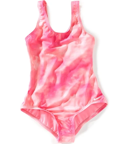 Nike Big Girls Tie-Dye U-Back One-Piece Swimsuit