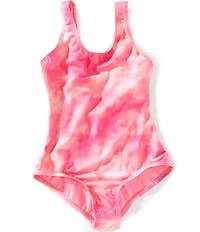 Nike Big Girls Tie-Dye U-Back One-Piece Swimsuit