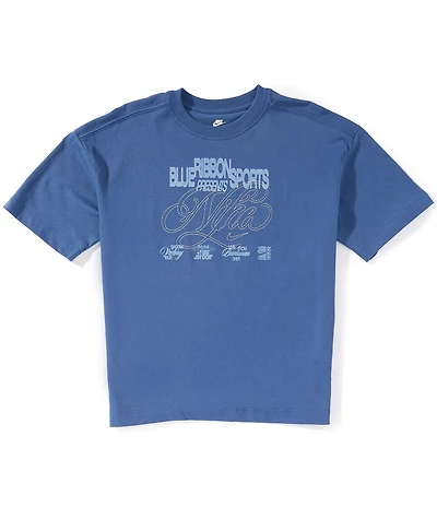 Nike Big Kids Short Sleeve Oversized MVP Crewneck T-Shirt