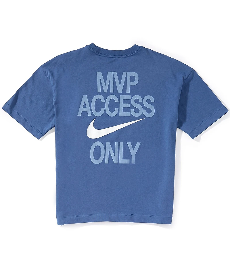 Nike Big Kids Short Sleeve Oversized MVP Crewneck T-Shirt