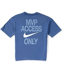 Nike Big Kids Short Sleeve Oversized MVP Crewneck T-Shirt