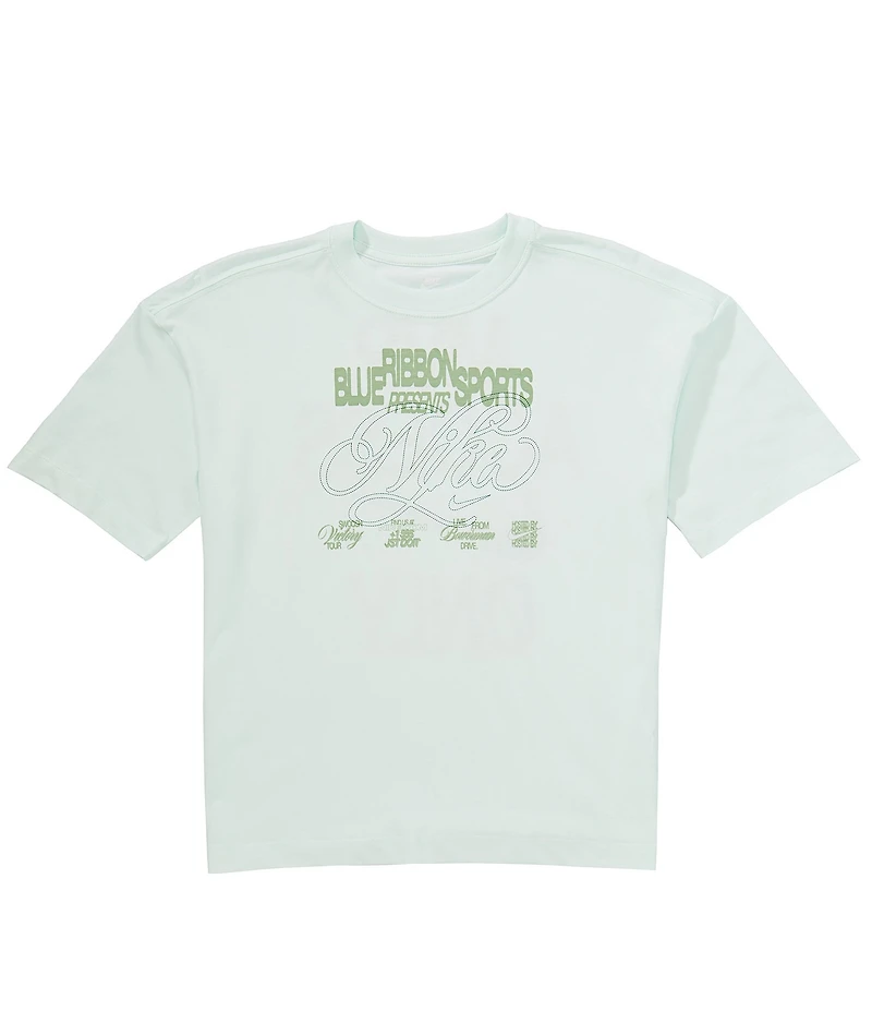 Nike Big Kids Short Sleeve Oversized MVP Crewneck T-Shirt