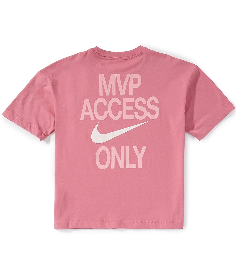 Nike Big Kids Short Sleeve Oversized MVP Crewneck T-Shirt