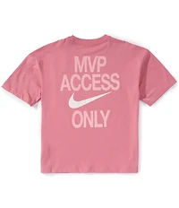 Nike Big Kids Short Sleeve Oversized MVP Crewneck T-Shirt