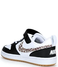 Nike Girls' Court Borough Low Animal Print Accent Sneakers (Toddler)