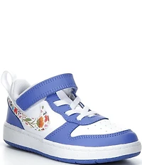 Nike Girls' Court Borough Low Recraft Hook-and-Loop Floral Sneakers (Youth)