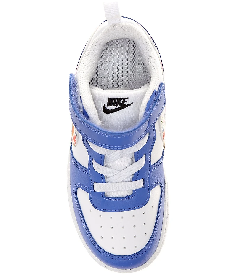 Nike Girls' Court Borough Low Recraft Hook-and-Loop Floral Sneakers (Youth)