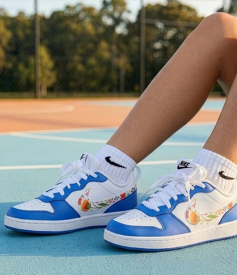 Nike Girls' Court Borough Low Recraft Floral Sneakers (Youth)