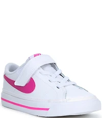 Nike Girls' Court Legacy Leather Hook-and-Loop Sneakers (Infant)