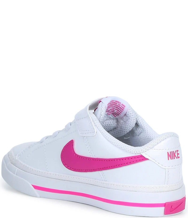 Nike Girls' Court Legacy Leather Hook-and-Loop Sneakers (Infant)