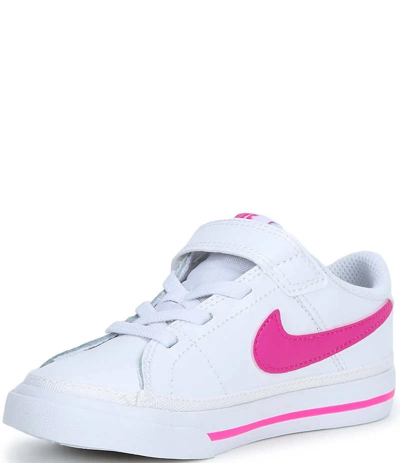 Nike Girls' Court Legacy Leather Hook-and-Loop Sneakers (Infant)