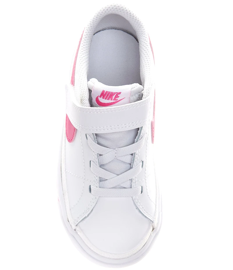 Nike Girls' Court Legacy Leather Hook-and-Loop Sneakers (Toddler)