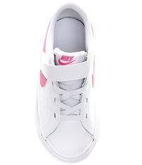 Nike Girls' Court Legacy Leather Hook-and-Loop Sneakers (Toddler)