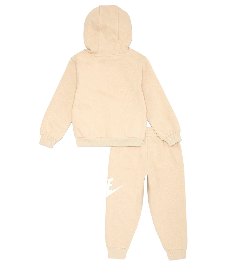 Nike Little Boys Long Sleeve Club Fleece Graphic Hoodie and Jogger Pants Set