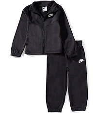 Nike Little Boys Long-Sleeve Color Block Jacket & Solid Jogger Pants Set