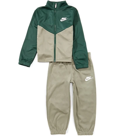 Nike Little Boys Long-Sleeve Color Block Jacket & Solid Jogger Pants Set