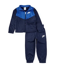 Nike Little Boys Long-Sleeve Color Block Jacket & Solid Jogger Pants Set