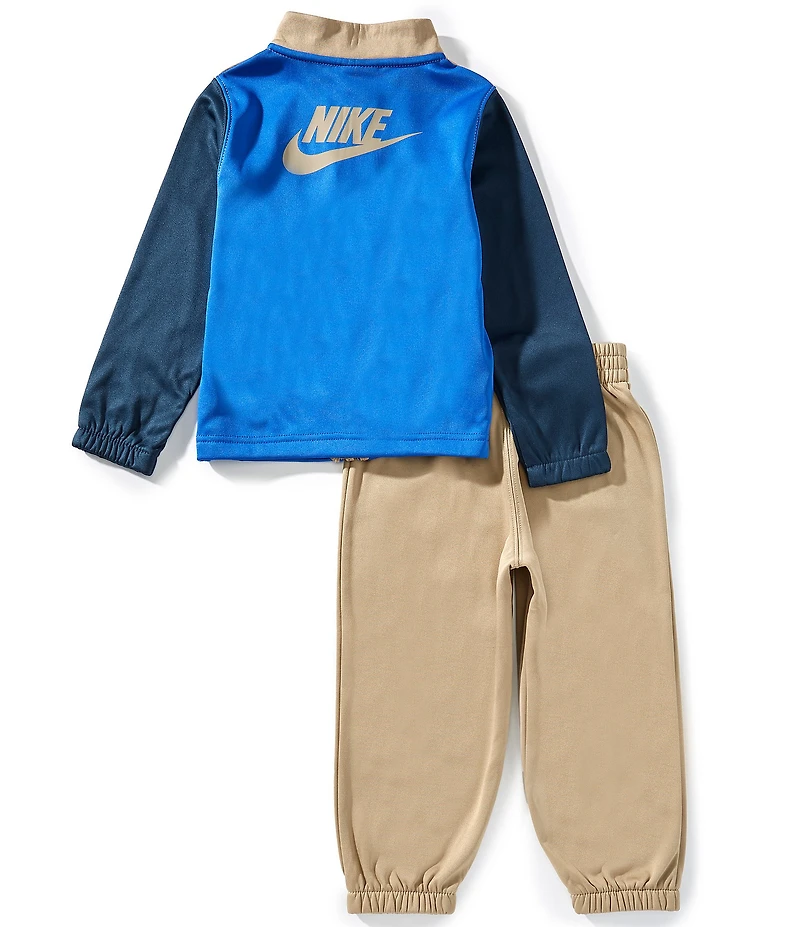 Nike Little Boys Long-Sleeve Color Block Jacket & Solid Jogger Pants Set