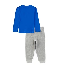 Nike Little Boys Long Sleeve Retro Fader T-Shirt & Jogger Pants 2-Piece Set