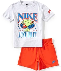 Nike Little Boys Short Sleeve #double;Ace Your Game#double; T-Shirt & Shorts Set
