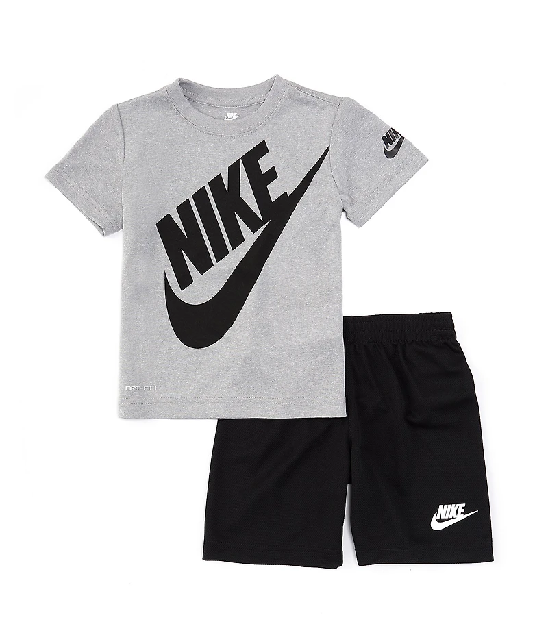 Nike Little Boys Short Sleeve Futura T-Shirt & Shorts Set