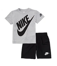 Nike Little Boys Short Sleeve Futura T-Shirt & Shorts Set