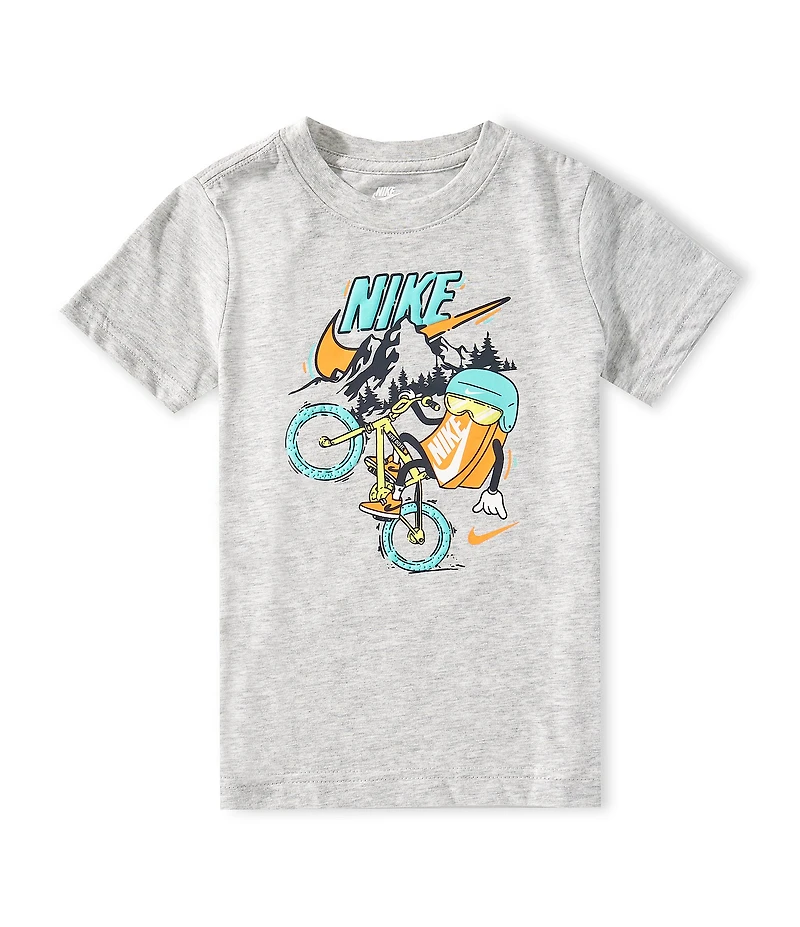 Nike Little Boys Short-Sleeve Mascot Character Boxy Biking T-Shirt