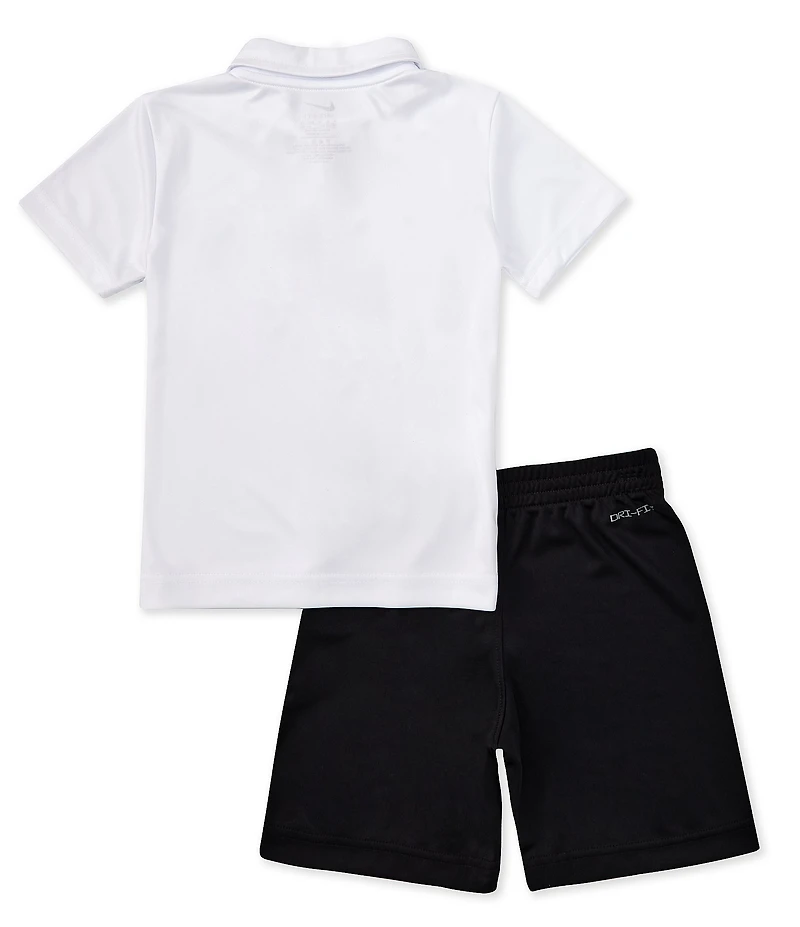 Nike Little Boys Short Sleeve Polo Shirt & Coordinating Shorts Set