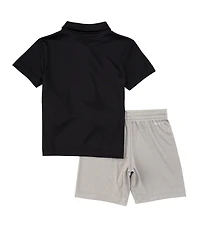 Nike Little Boys Short Sleeve Polo Shirt & Coordinating Shorts Set