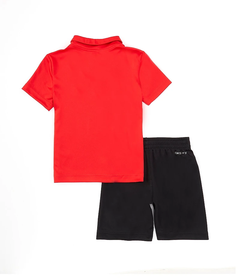 Nike Little Boys Short Sleeve Polo Shirt & Coordinating Shorts Set