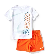 Nike Little Boys Short-Sleeve Rhythm Jersey T-Shirt & Dri-FIT Woven Shorts Set