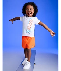 Nike Little Boys Short-Sleeve Rhythm Jersey T-Shirt & Dri-FIT Woven Shorts Set