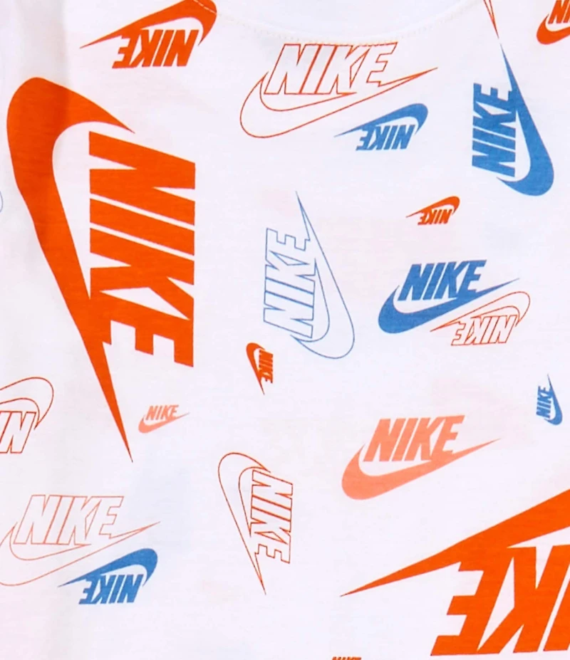 Nike Little Boys Short-Sleeve Sportswear Printed Jersey T-Shirt & Solid French Terry Shorts Set
