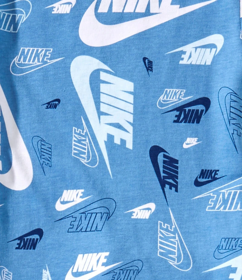 Nike Little Boys Short-Sleeve Sportswear Printed Jersey T-Shirt & Solid French Terry Shorts Set