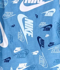 Nike Little Boys Short-Sleeve Sportswear Printed Jersey T-Shirt & Solid French Terry Shorts Set