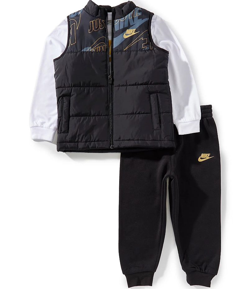 Nike Little Boys 3-Piece Logo Puffer Vest