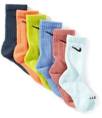 Nike Little Boys Performance Crew Socks 6-Pack