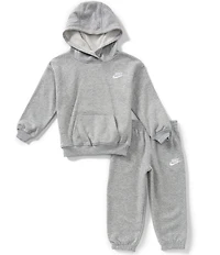 Nike Little Boys Club Fleece Oversized Hoodie & Pants Set