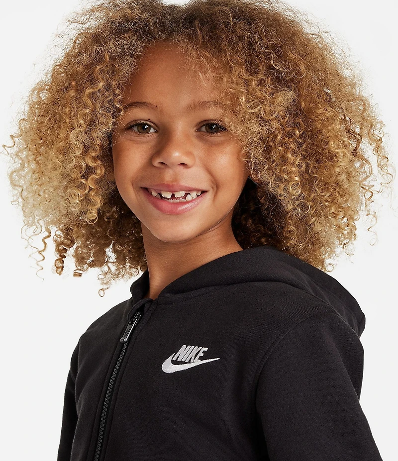 Nike Little Boys Long Sleeve FZ Club Zip Hoodie & Joggers 2-Piece Set