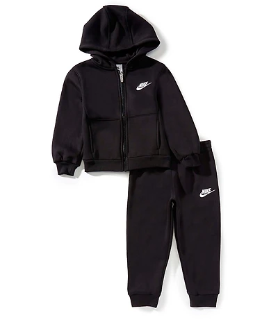 Nike Little Boys Long Sleeve FZ Club Zip Hoodie & Joggers 2-Piece Set