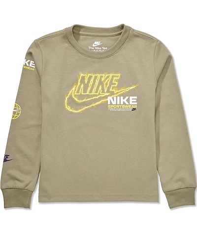 Nike Little Boys Long-Sleeve Lightning Futura T-Shirt