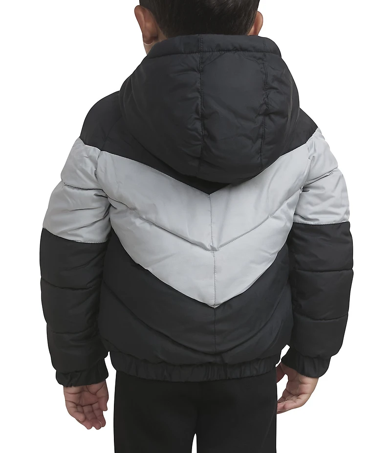 Nike Little Boys Mid Stripe Hooded Puffer Jacket