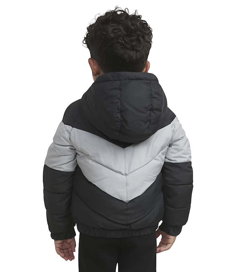 Nike Little Boys Mid Stripe Hooded Puffer Jacket