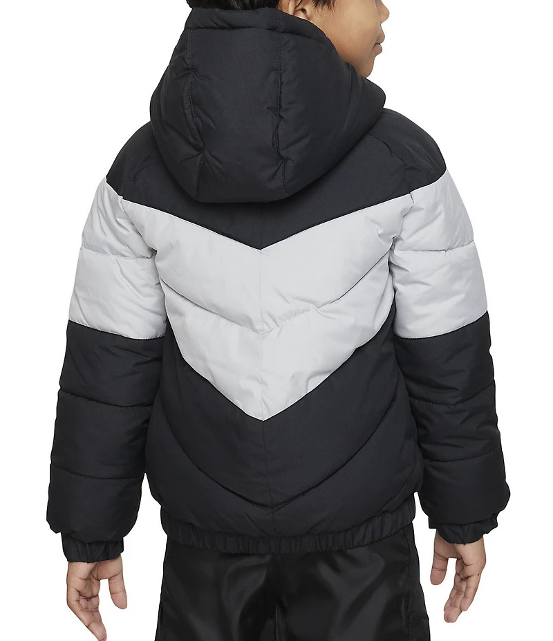 Nike Little Boys Mid Stripe Hooded Puffer Jacket