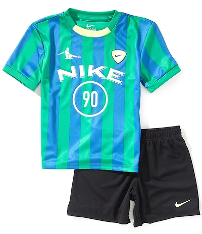 Nike Little Boys Nike Sportswear Goal Mode Tee & Shorts 2-Piece Set